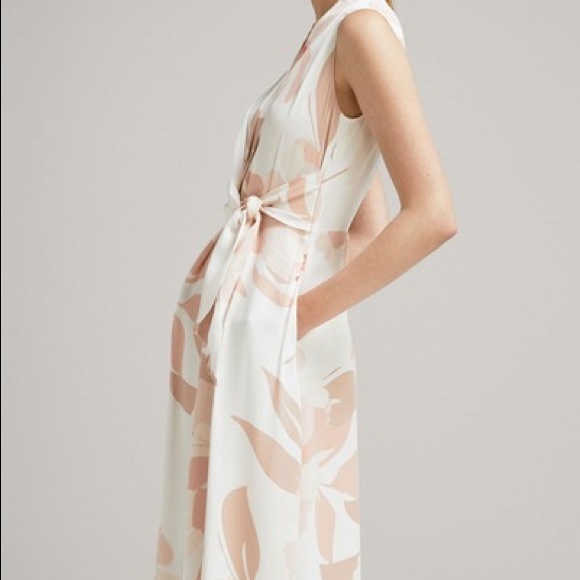 massimo dutti pink dress